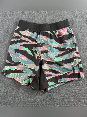 Rare Tachuntfish Retro Tigre THF Athletic Shorts Miami Tiger Stripe Small